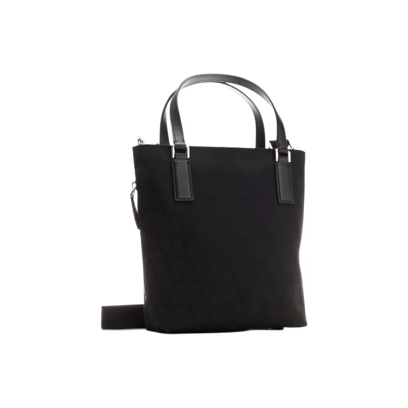 Valentino All Over Logo Patterned Top Handle Bag-1
