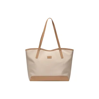 GOLF Fabric Tote Bag, Shopping Bag, Handbag, Shoulder Bag Tubas Women's Apricot/Khaki Brown
