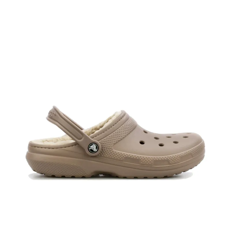 Crocs Classic Lined Clogs 'Mushroom Bone'-1