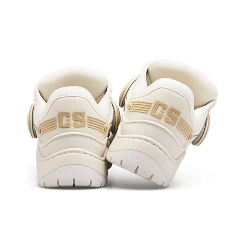 Cat&Sofa Headphone Series Low Top Skateboard Shoes Unisex Ecru-3