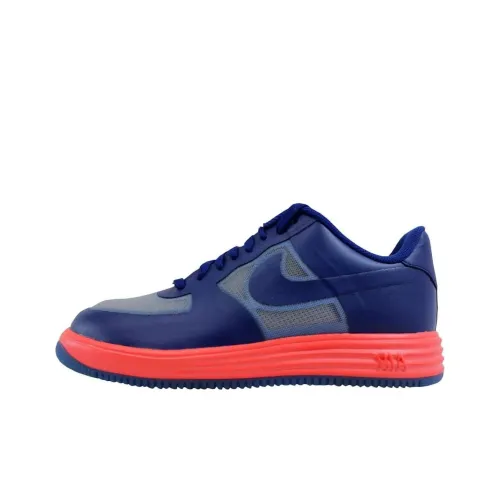 Nike Lunar Force 1 Fuse Lthr Royal Blue/Neon Orange