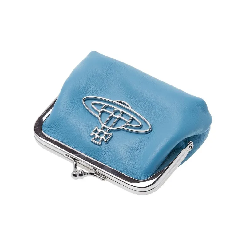 Vivienne Westwood Nappa Leather Coin Purse Women's Blue-3