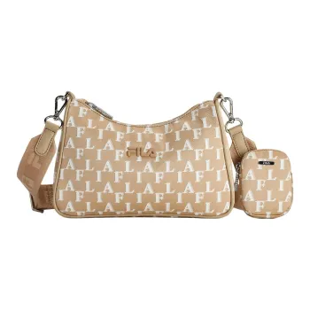 FILA Fabric Crossbody Bag Shoulder Bag Women's Wheat Gluten Apricot