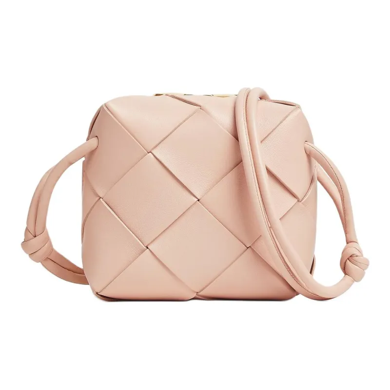 Bottega Veneta Sheepskin One Shoulder Handbag Crossbody Bag Women's Lotus Pink-2