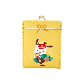 Sanrio Polyurethane Card Holder Wallet Coin Purses Regular Women's Yellow