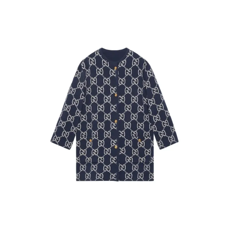 GUCCI Reversible Gg Jacquard Cardigan-1