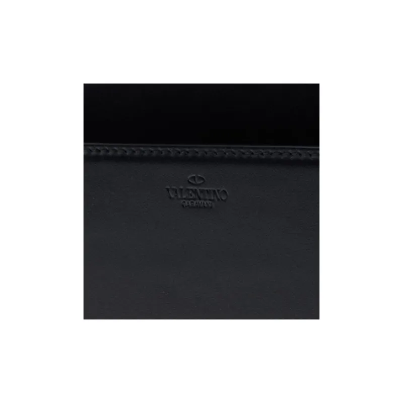 Valentino GARAVANI Cow Leather Clutch Women's Black-9