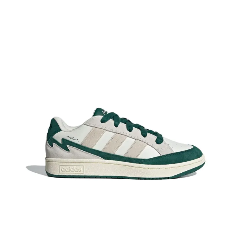 Adidas WCARD ADV Anti Slip Wear Resistant Low Top Skateboard Shoes Unisex Gray Green-1