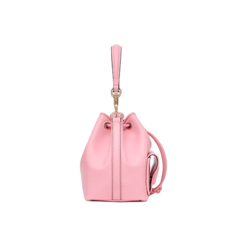 Valentino Calfskin Bucket Bag, Handbag, Shoulder Bag, Crossbody Bag Women's Cream Pink-3