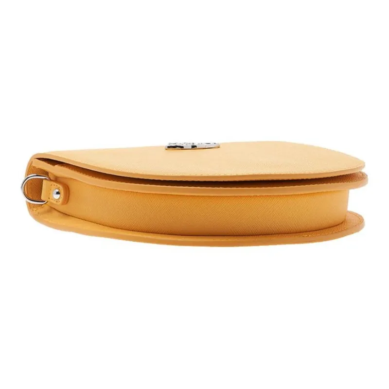 Vivienne Westwood Calfskin Saddle Bag Shoulder Bag Crossbody Bag Women's Yellow-3
