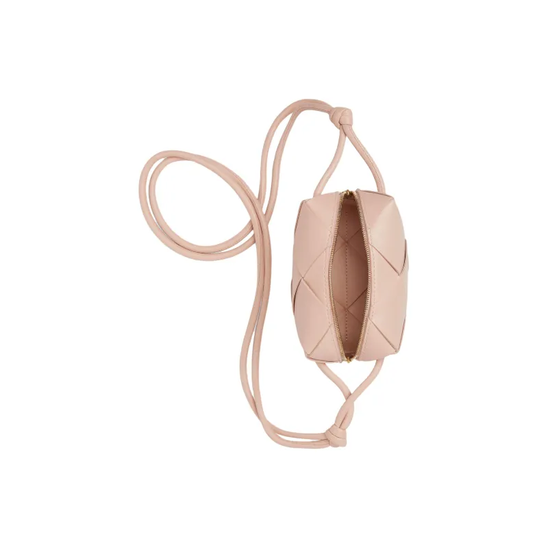 Bottega Veneta Sheepskin One Shoulder Handbag Crossbody Bag Women's Lotus Pink-3
