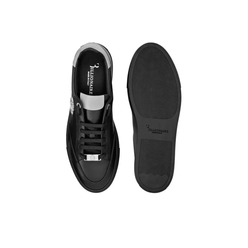 Billionaire Low-Top Skateboard Shoes Men's Black-3
