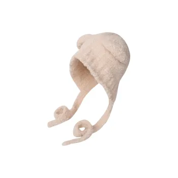 EEEENO Teddy Fleece Beanies Women's