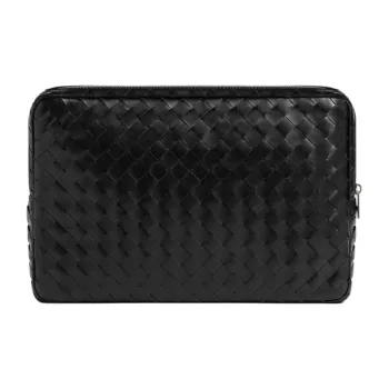 Bottega Veneta Intrecciato Zipped Clutch Bag