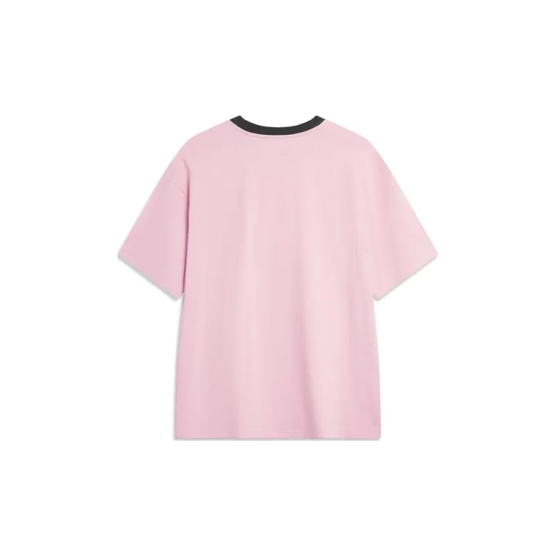 LiNing Sports Life Collection T Shirt Unisex Sheer Pink-1