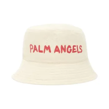 PALM ANGELS 100% Cotton Bucket Hats Women's White