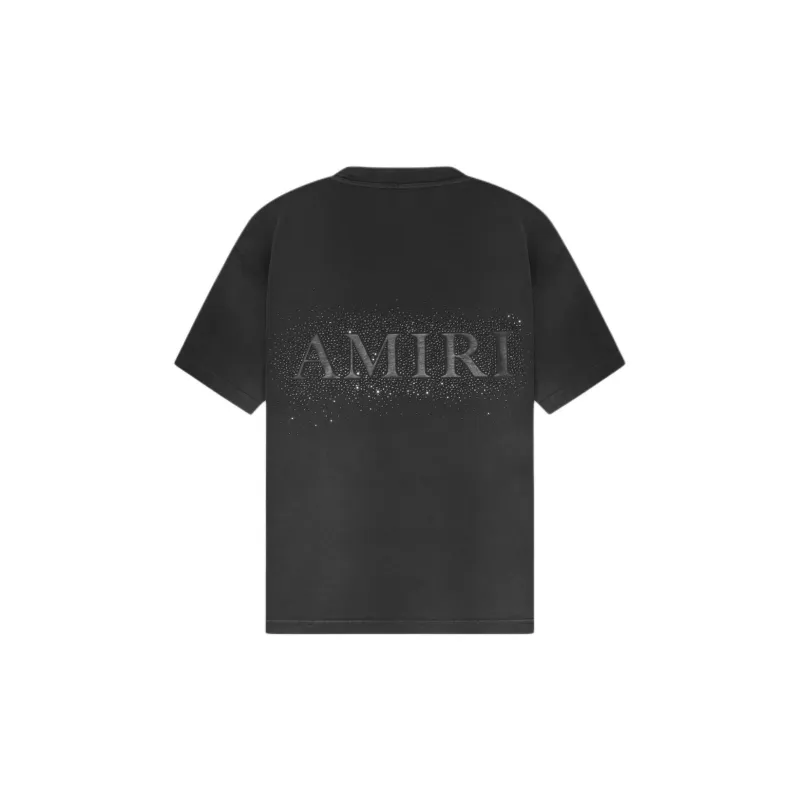 AMIRI Crystal Burst Tee Faded Black T Shirt Men's Black-1