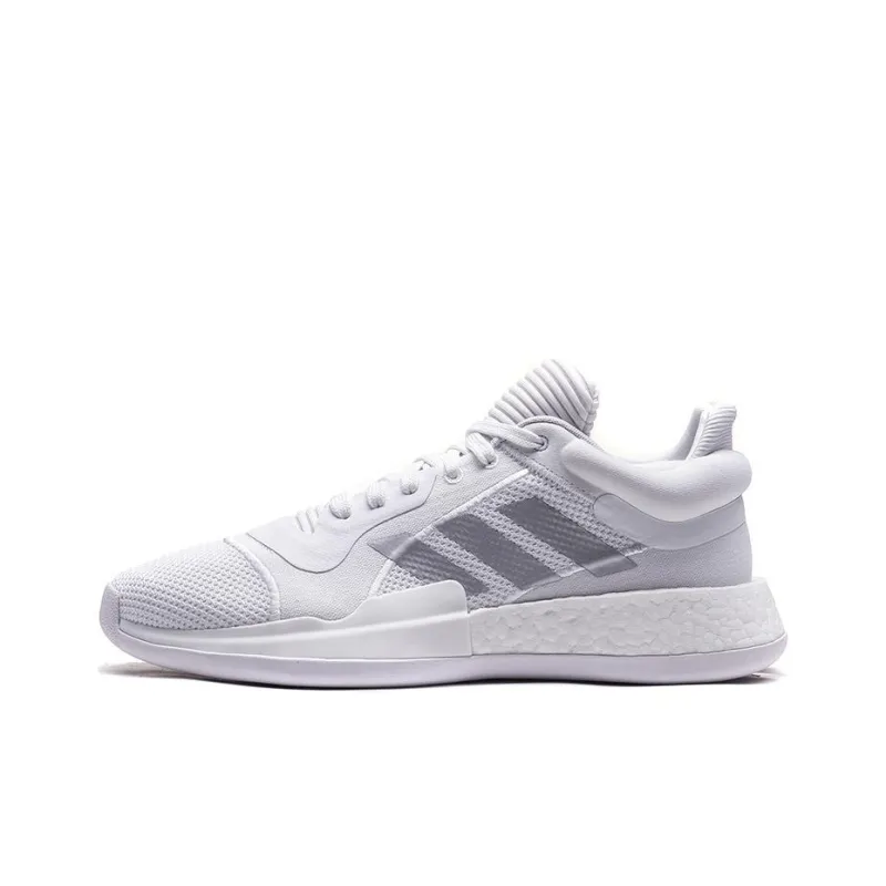 Adidas Marquee Boost Low White Silver Metallic-0