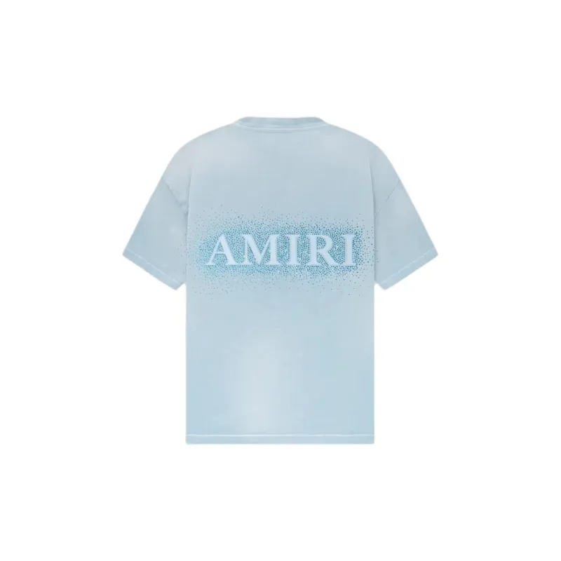 AMIRI Crystal Burst Tee- Ashley Blue T-Shirt Men's Blue-1