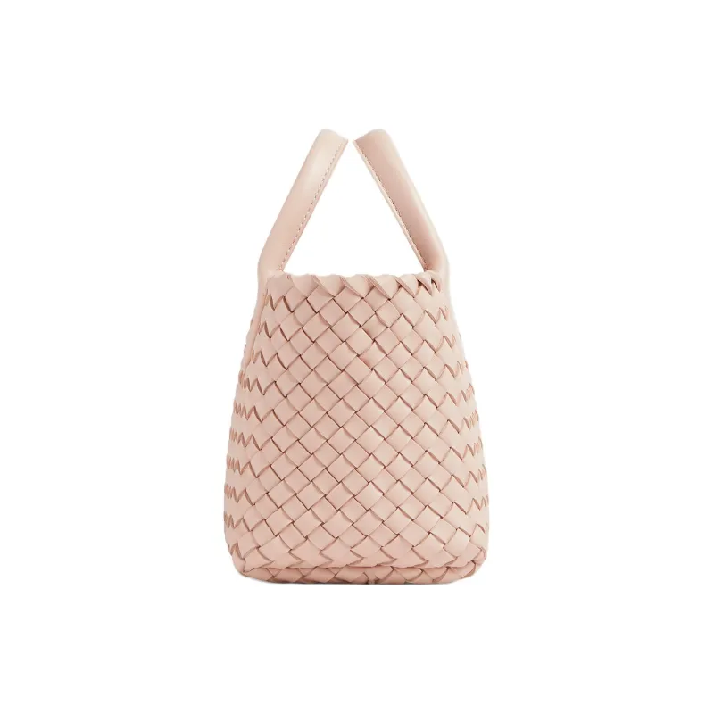 Bottega Veneta CABAT Sheepskin Tote Bag Shopping Bag Handbag Mini Women's Lotus Pink-1