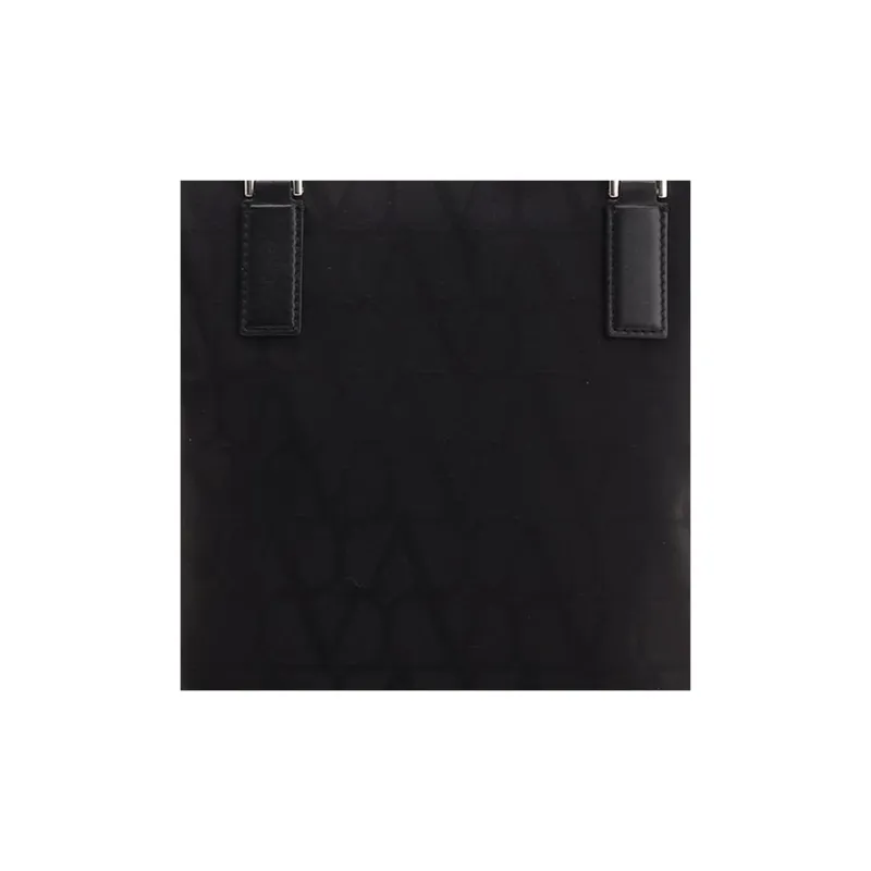 Valentino All Over Logo Patterned Top Handle Bag-3