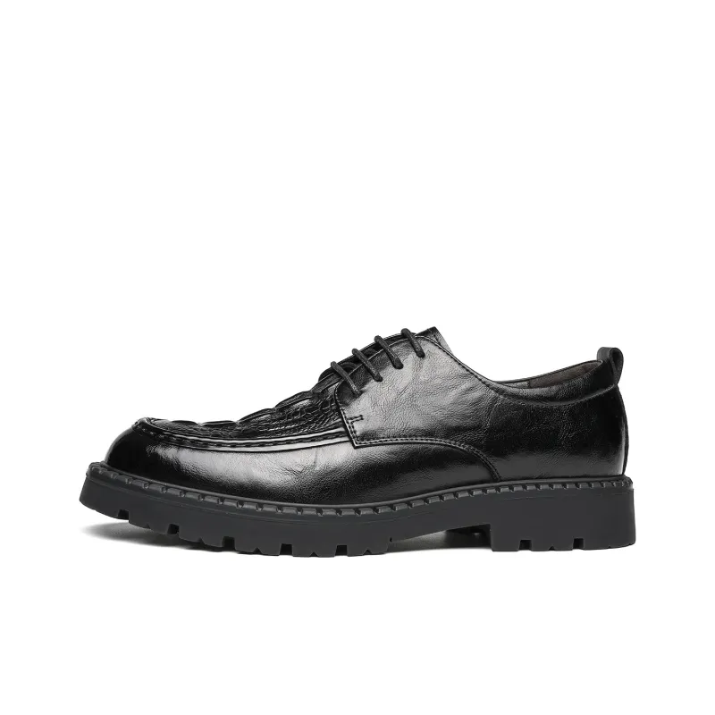 CHINT Dress Shoes Men Low Top Black/Brown-1