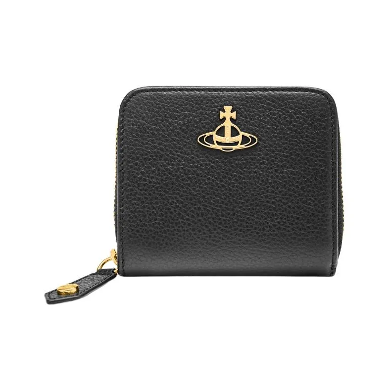 Vivienne Westwood Cow Leather Wallet Women's Black-0