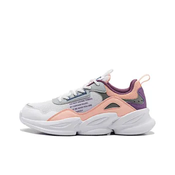 QIAODAN Anti-Slip And Wear-Resistant Breathable Low-Top Running Shoes Women's White Pink