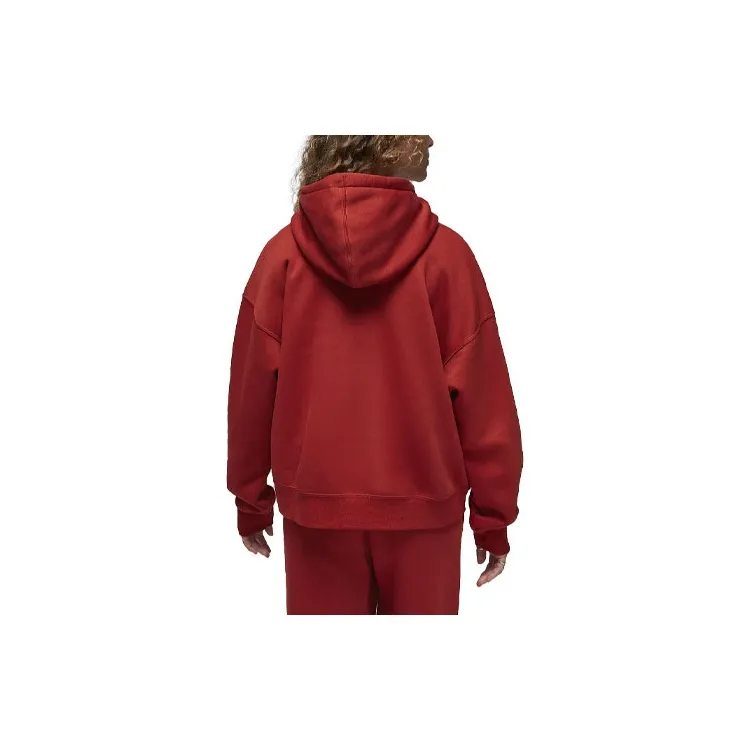 Jordan Brooklyn Fleece Sweatshirt Women's Sand Dune Red-1