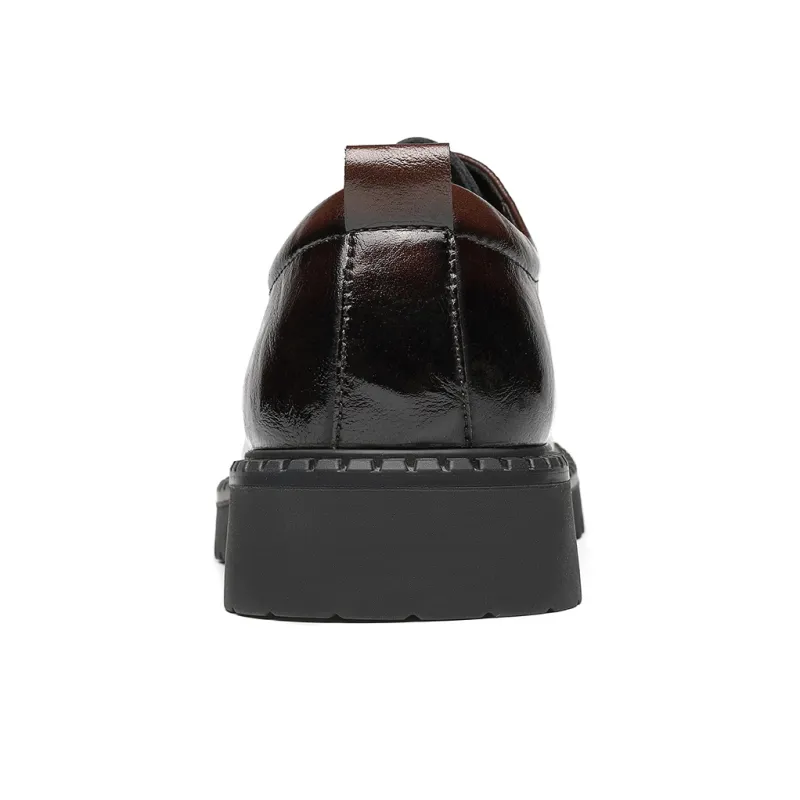 CHINT Dress Shoes Men Low Top Black/Brown-8