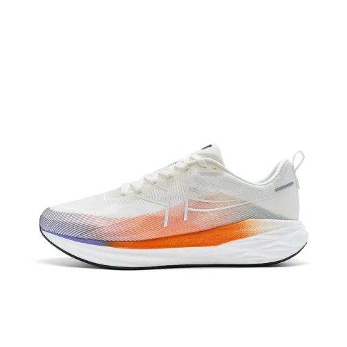 XTEP Speed 5.0 Running Shoes Men Low-Top Sail White/Daylily Purple/Lava Orange