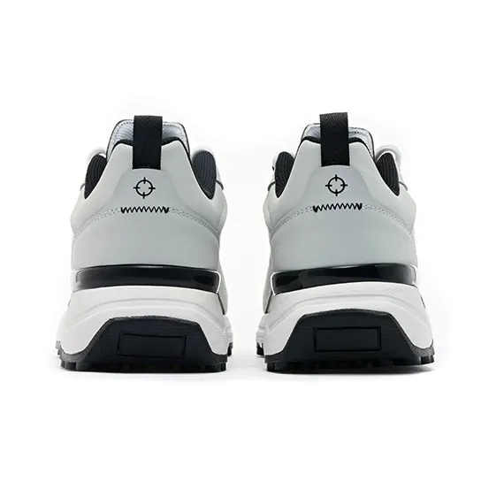 RIGORER Cushioned Wear-Resistant Breathable Coverage Low-Top Chunky Sneakers Men's Moonlight Gray/Pure White-4
