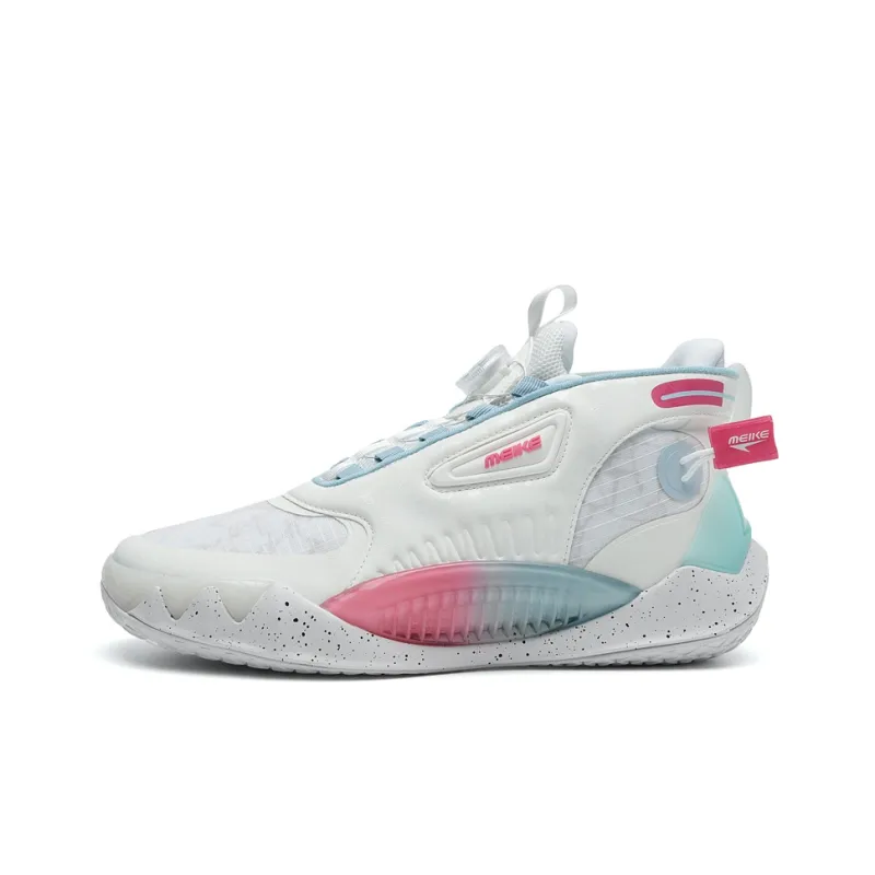 MEIKE Shark Tooth Cushioning, Slip Resistant, Abrasion Resistant, Lightweight Coverage High Top Basketball Shoes Unisex-12