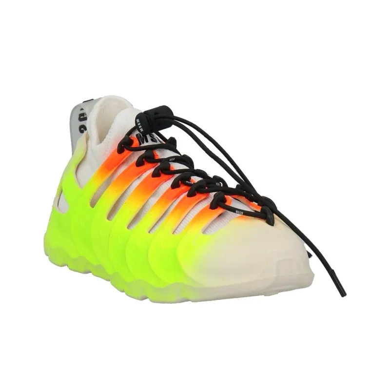 MSGM Wear-Resistant Low-Top Casual Shoes Men's Neon Yellow-1