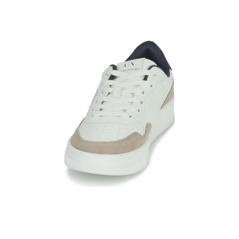 ARMANI EXCHANGEAE Low Top Skateboard Shoes Men's White-2