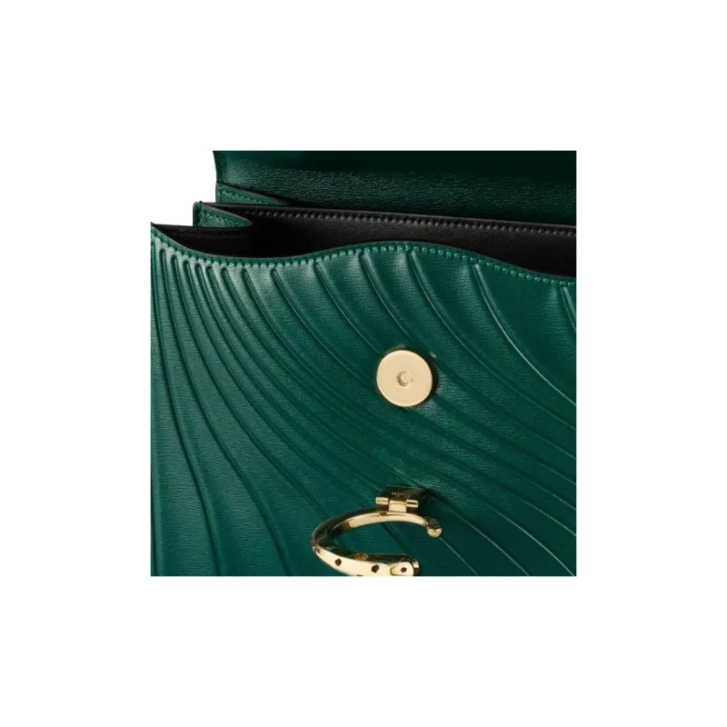 CARTIER Panthère De Cartier Calfskin Handbag Shoulder Bag Crossbody Bag Small Size Women's Emerald Green-3