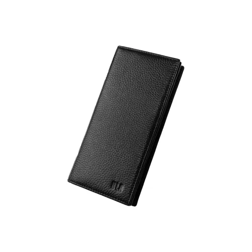 HLA Genuine Leather With Cow Leather Wallet, Wallet Unisex Black