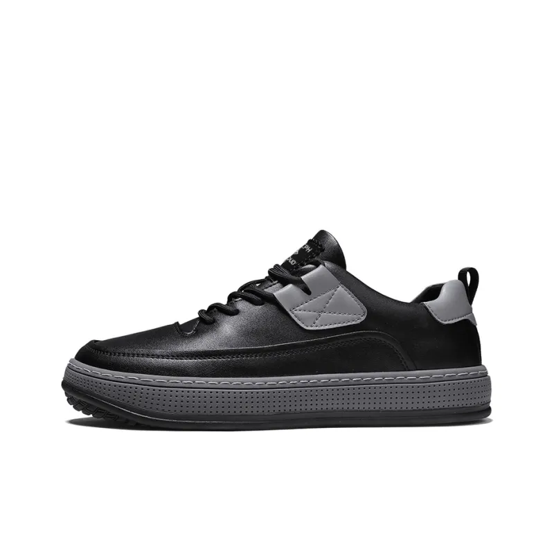 JOSEPH ABBOUD Low-Top Skateboard Shoes Men's Black-0