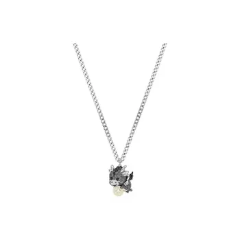 Swarovski Cubic Zirconia Faux Crystal Metal Necklaces Women's Silver