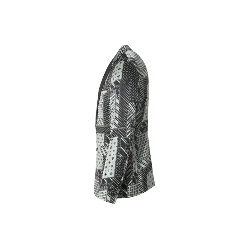 ANDREW MACKENZIE Business Suits Coats Men's Black Gray-2