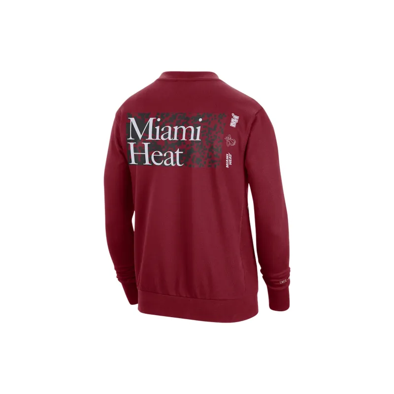 Nike Dri FIT NBA Standard Issue Sweatshirt Men's Dark Red-1