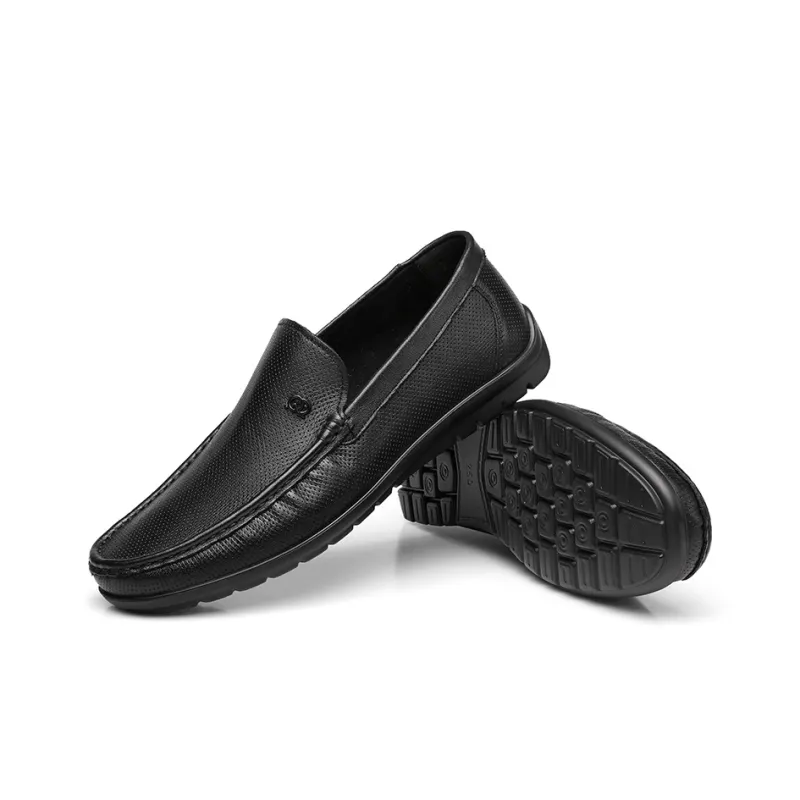 Strongman 3515 Genuine Leather Shoes Breathable Soft Sole Business Shoes Men's-4