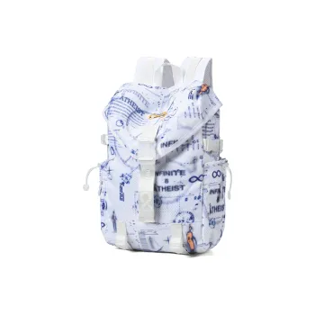8atheist Polyester Backpack Regular Unisex Blue Stripe With White Base