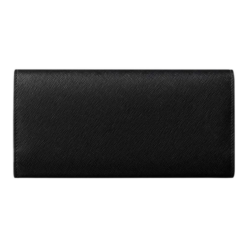 CARTIER C De Cartier Collection Calfskin Wallet Women's Black-1