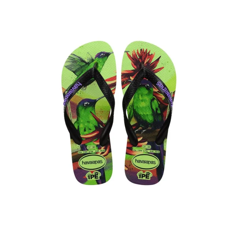 Havaianas Slip Resistant Flip Flops Unisex Green Black-3