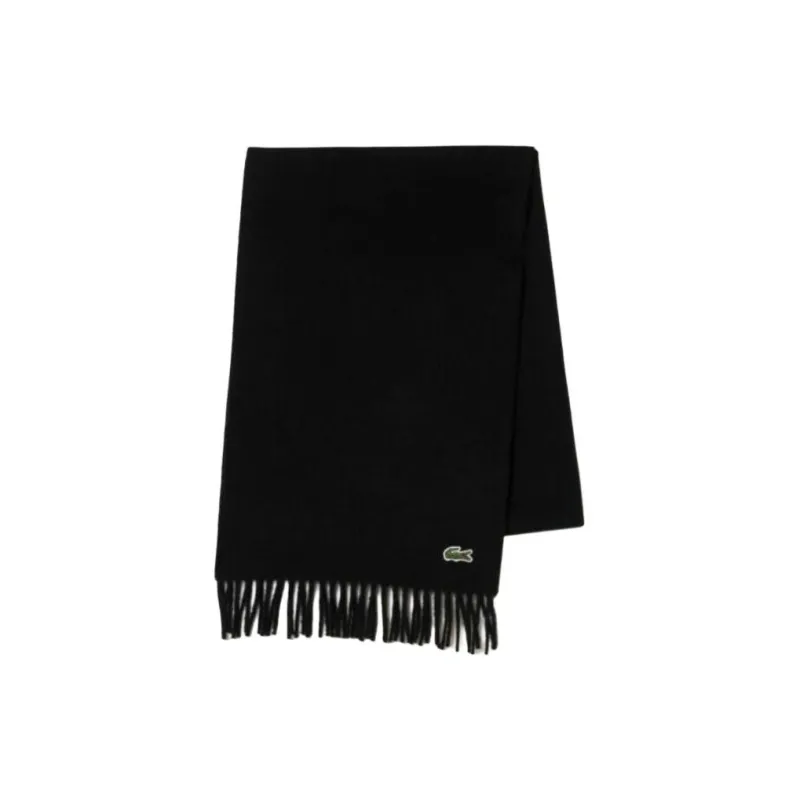 LACOSTE Knit Scarves Men's Black-0