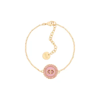 DIOR Faux Crystal, Glass, Metal Bracelets Women's Gold