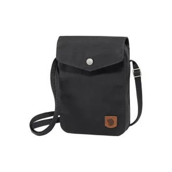 Fjallraven Synthetic Material Crossbody Bag, Shoulder Bag Unisex Graphite Black