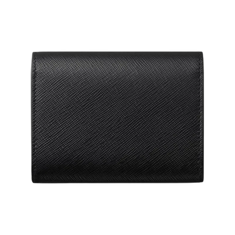 CARTIER Calfskin Wallet Mini Women's Black-1