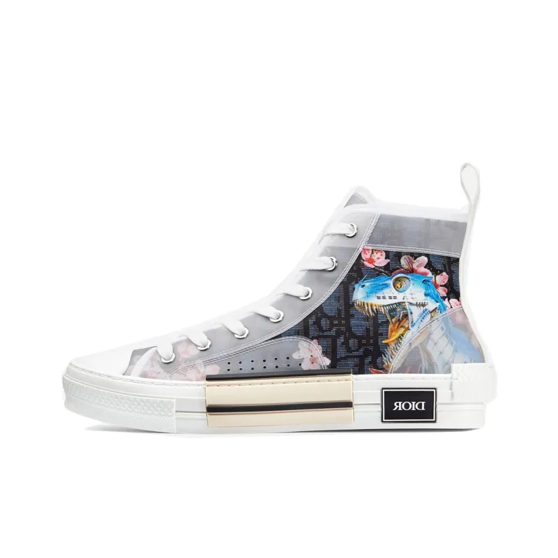 DIOR B23 High Canvas Sorayama Dinosaur Navy-0